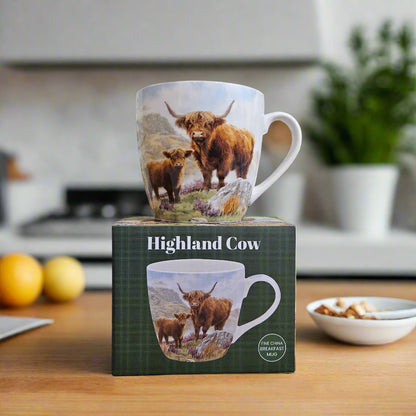 Highland Cow Fine China Kitchen Set
