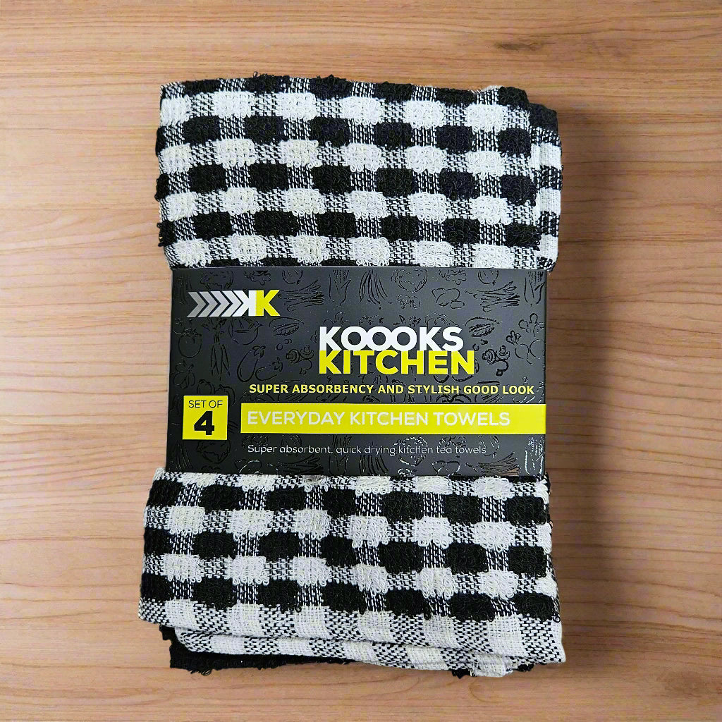 4PK Koooks Kitchen Tea Towels