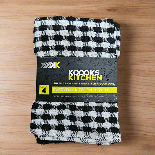 4PK Koooks Kitchen Tea Towels