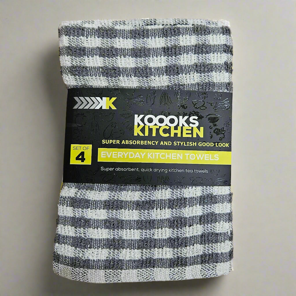 4PK Koooks Kitchen Tea Towels