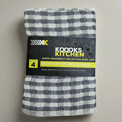 4PK Koooks Kitchen Tea Towels