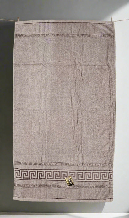 Egyptian Cotton Towels - Greek Meander Pattern