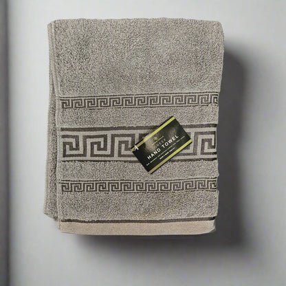 Egyptian Cotton Towels - Greek Meander Pattern