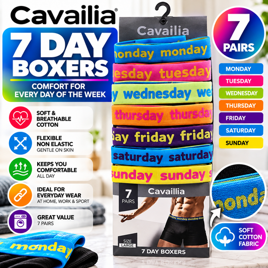 7PK "WEEKDAYS" Classic Boxer Shorts