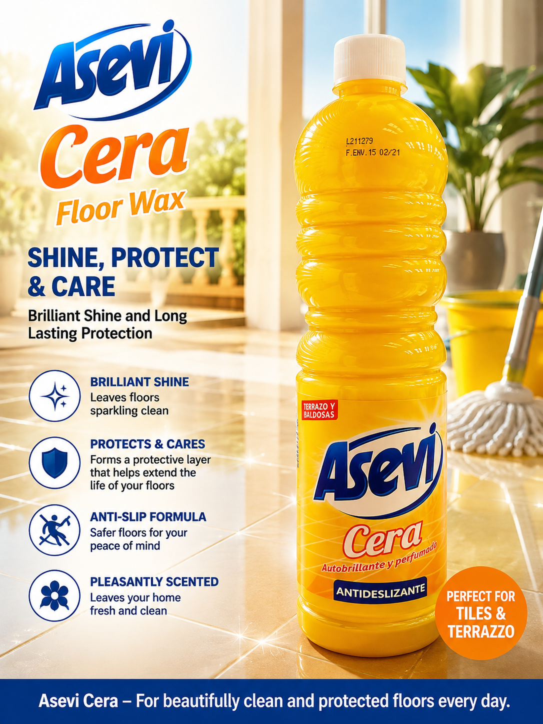 Asevi Cera (Wax Floor Cleaner) 1L