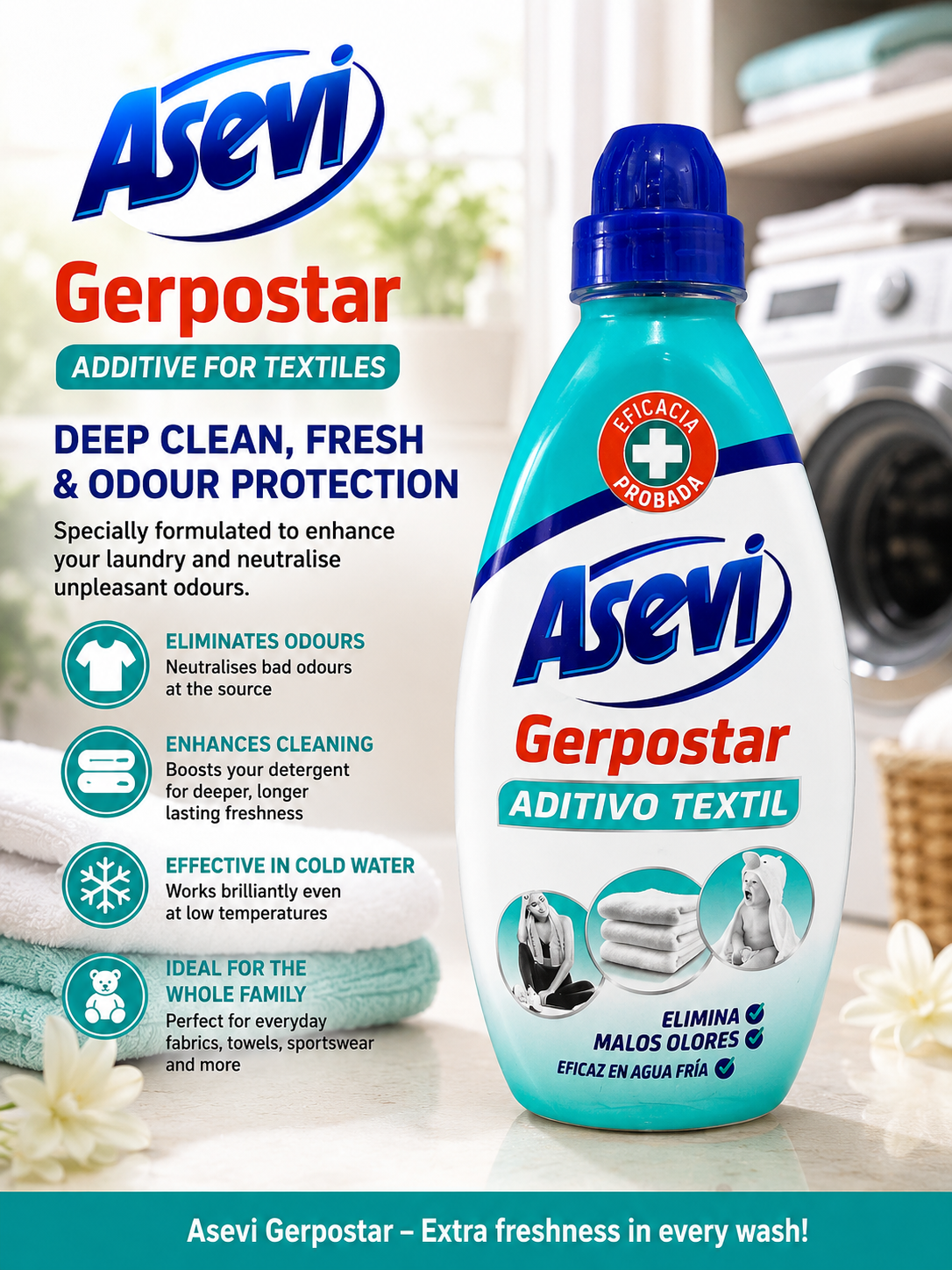 Asevi Gerpostar Laundry Sanitiser Additive