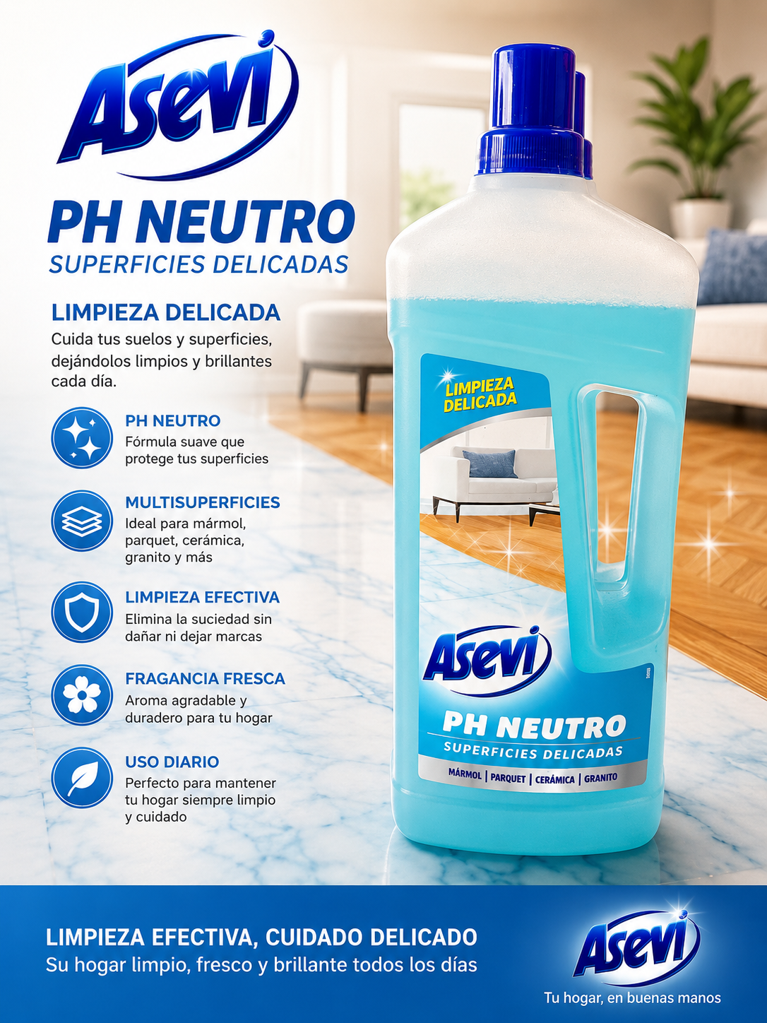 Asevi PH Neutro (Delicate Surfaces) 1350ml