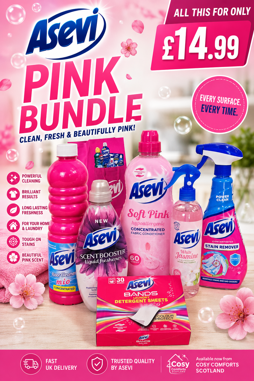 🩷ASEVI PINK CLEANING BUNDLE 🩷