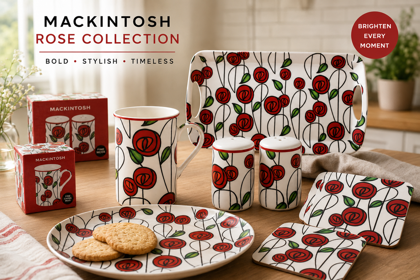 Mackintosh Style Fine China Set
