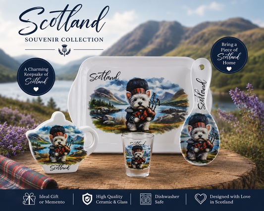 Scotland Piper Westie Kitchen Set