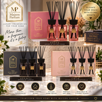 Lesser & Pavey Maison Parfum Inspirations Reed Diffuser Set of 3