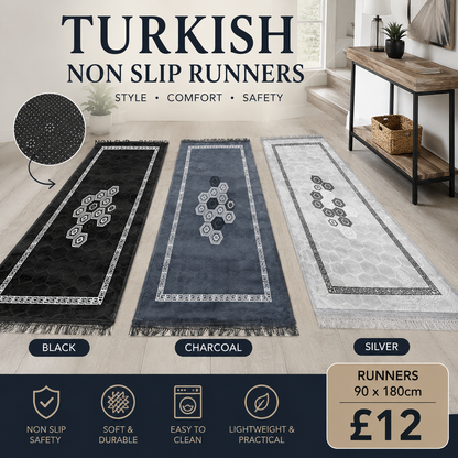 Turkish Non Slip Rugs and Runners