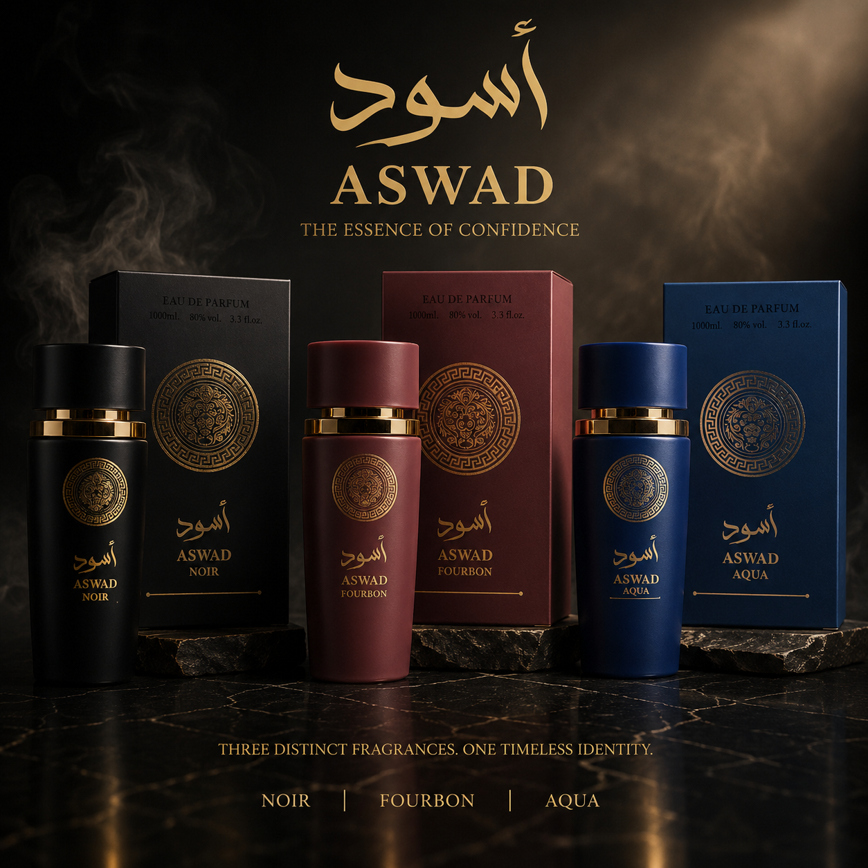 ASWAD Fragrance Bundle 3 x 100ml EDP by Fragrance Couture