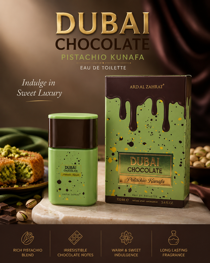 Dubai Chocolate Pistachio Kunafa Perfume 100ml EDT Ard Al Zahrat Unisex