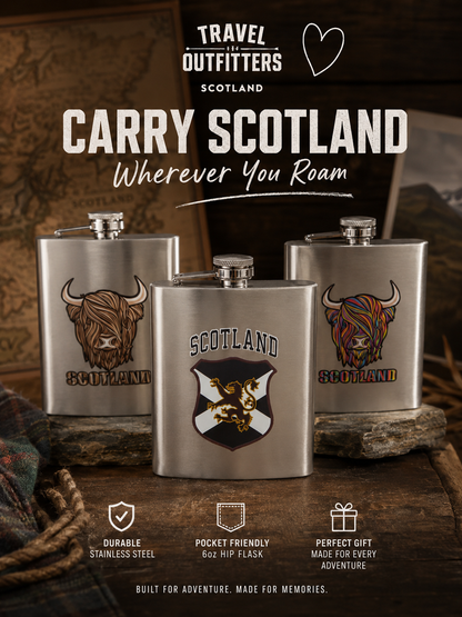 Scotland / Highland Cow Hipflask