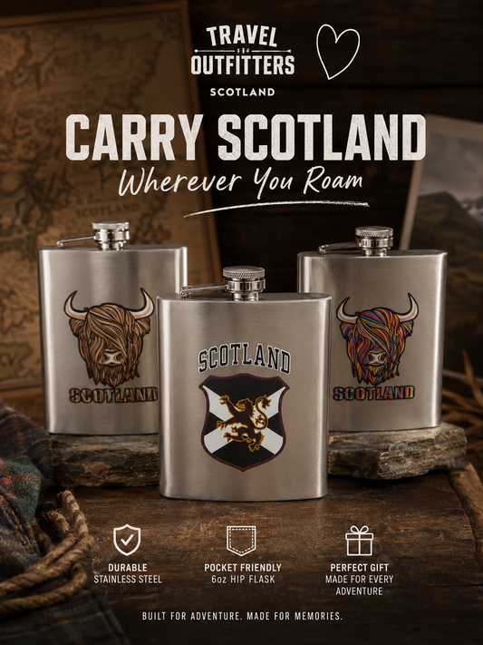 Scotland / Highland Cow Hipflask