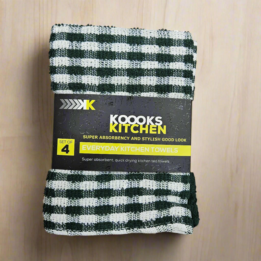 4PK Koooks Kitchen Tea Towels