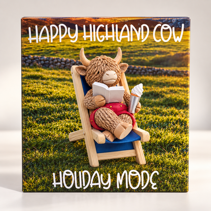 Happy Highland Cow Ornaments