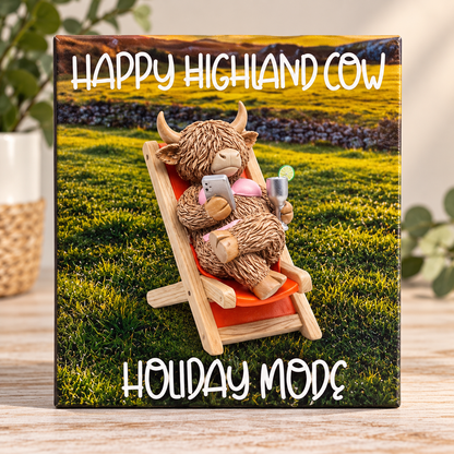 Happy Highland Cow Ornaments