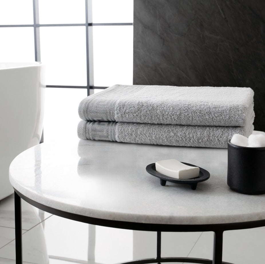 Egyptian Cotton Towels - Greek Meander Pattern