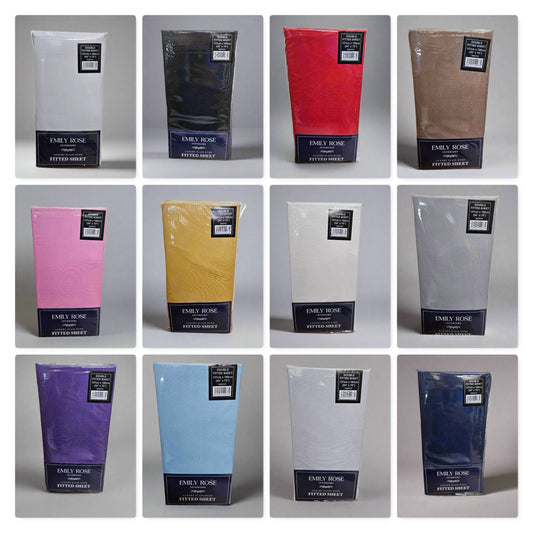Double Microfibre Fitted Sheets