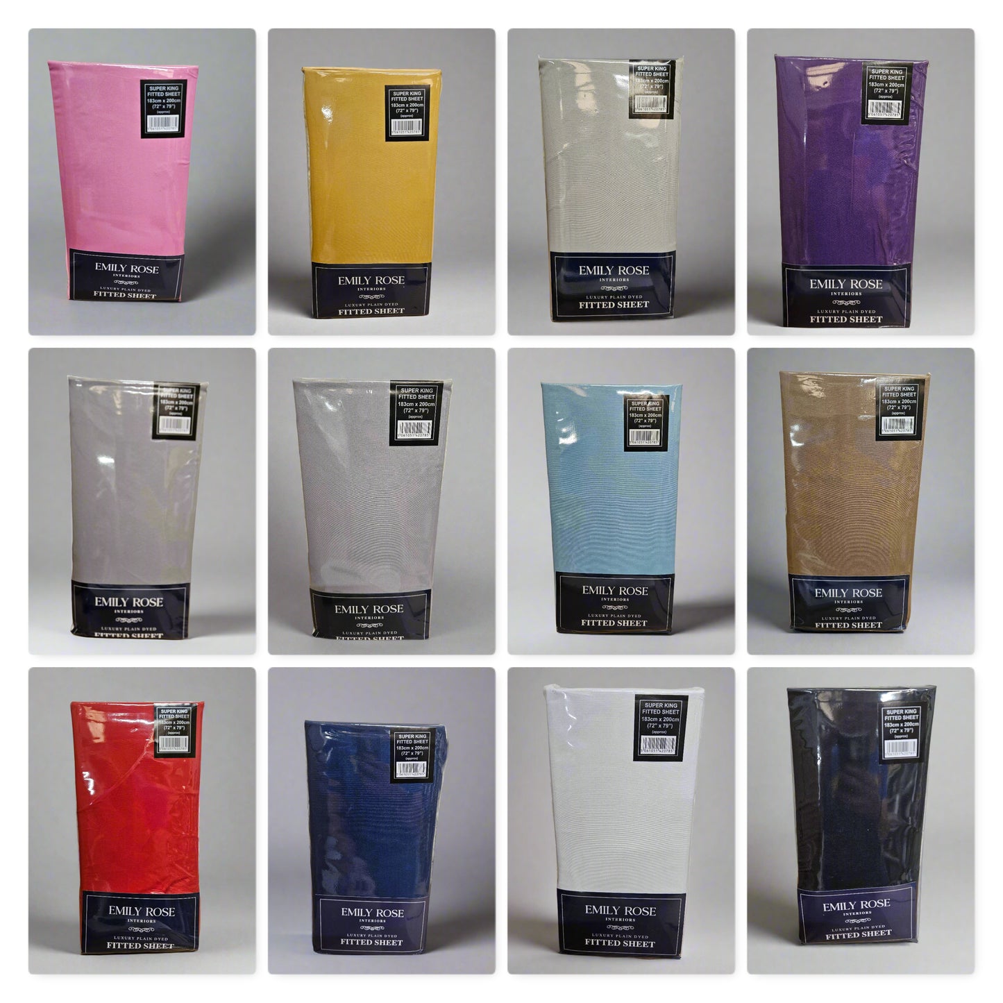 SuperKing Microfibre Fitted Sheets