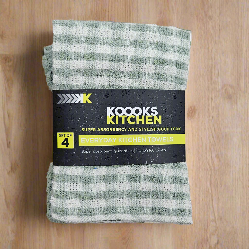 4PK Koooks Kitchen Tea Towels
