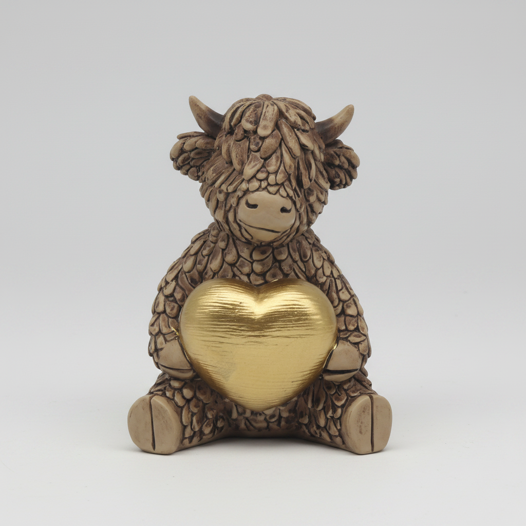 Hughie The Highland Cow Figurine