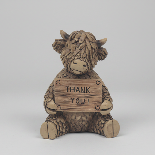 Hughie The Highland Cow Figurine