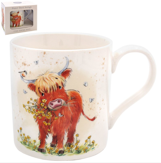 Down On The Farm By Paper Shed Highland Cow Mug LP96429