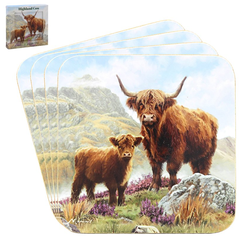 Highland Cow Fine China Kitchen Set