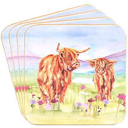 Highland Cow Fine China Kitchen Set