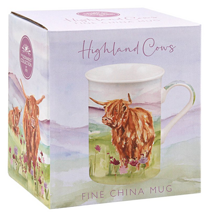 Highland Cow Fine China Kitchen Set by Jennifer Rose
