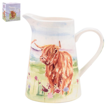 Highland Cow Fine China Kitchen Set by Jennifer Rose
