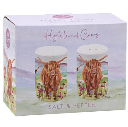 Highland Cow Fine China Kitchen Set by Jennifer Rose