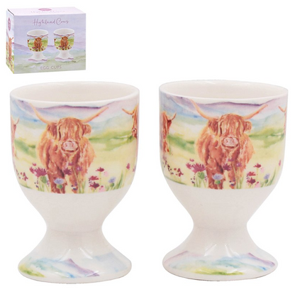 Highland Cow Fine China Kitchen Set by Jennifer Rose