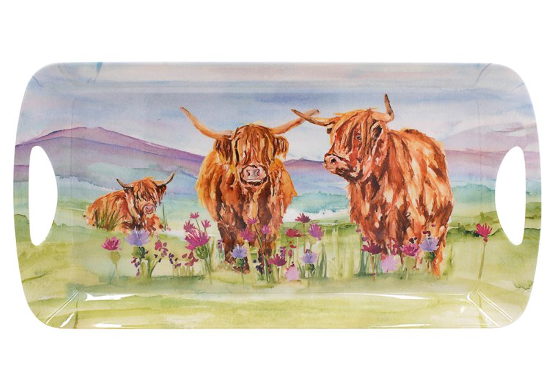 Highland Cow Fine China Kitchen Set by Jennifer Rose