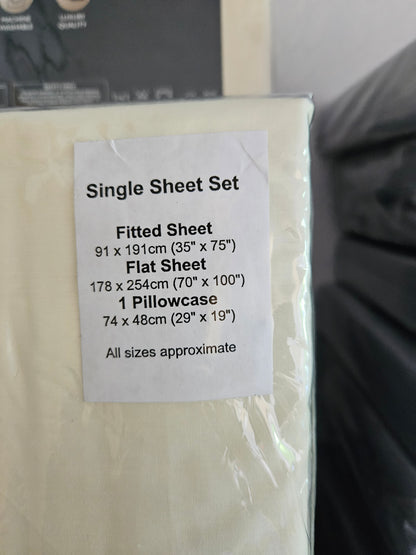 Egyptian Cotton Single Sheet Set