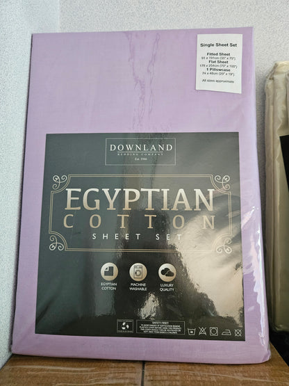 Egyptian Cotton Single Sheet Set