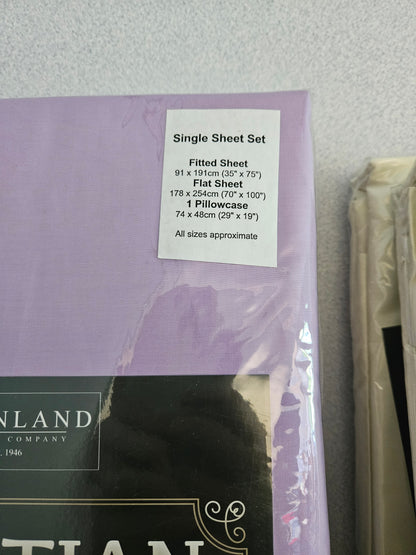 Egyptian Cotton Single Sheet Set