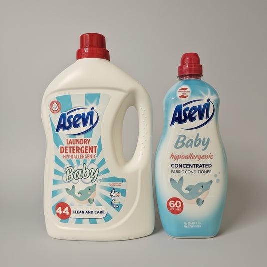 Asevi Baby Detergent and Fabric Softener Bundle