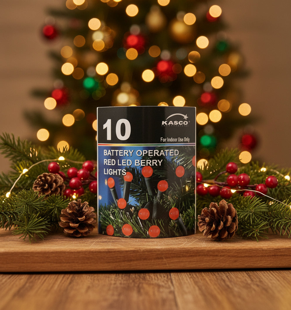 Christmas String Lights Indoor Battery Operated - 10 Lights