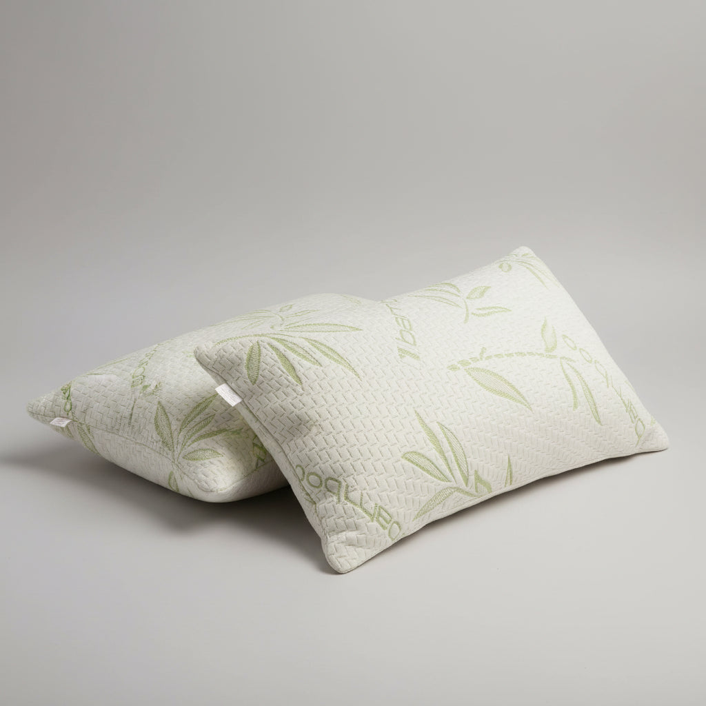 2 Pack Bamboo Memory Foam Pillows