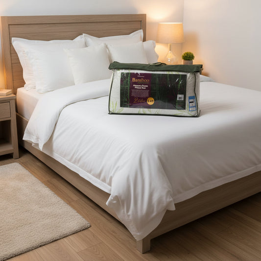 2 Pack Bamboo Memory Foam Pillows