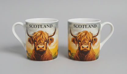 Highland Cow 4oz Espresso Mug