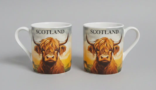 Highland Cow 4oz Espresso Mug