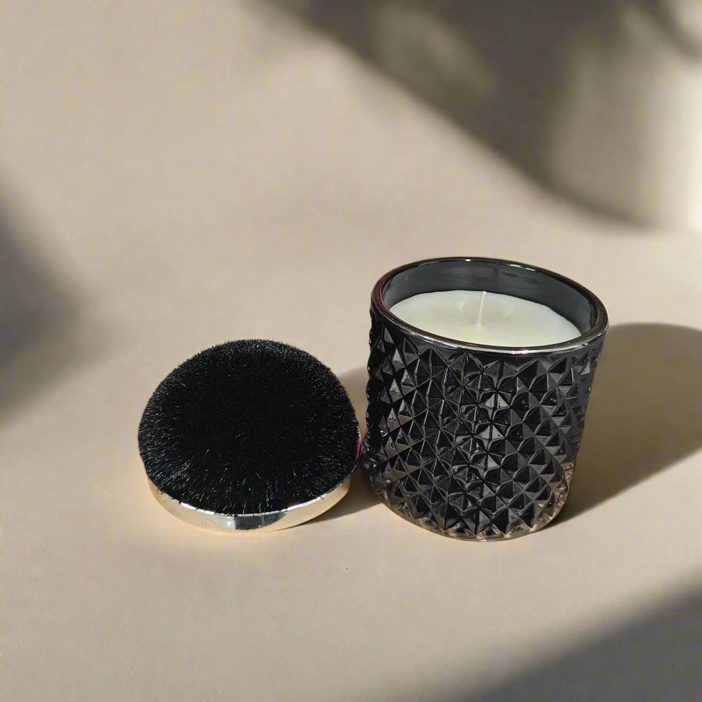 Hand Poured Soy Wax Boutique Candle - Black Pom Pom