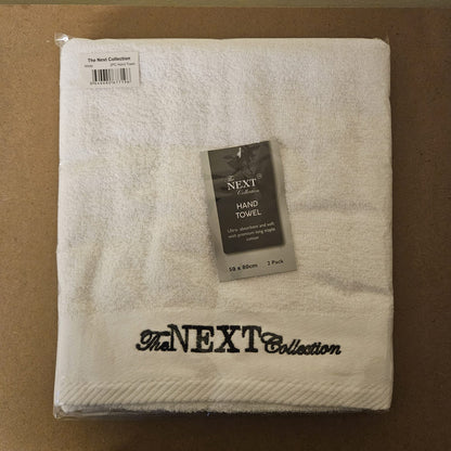 Packs of 2 Embroidered Cotton Towels
