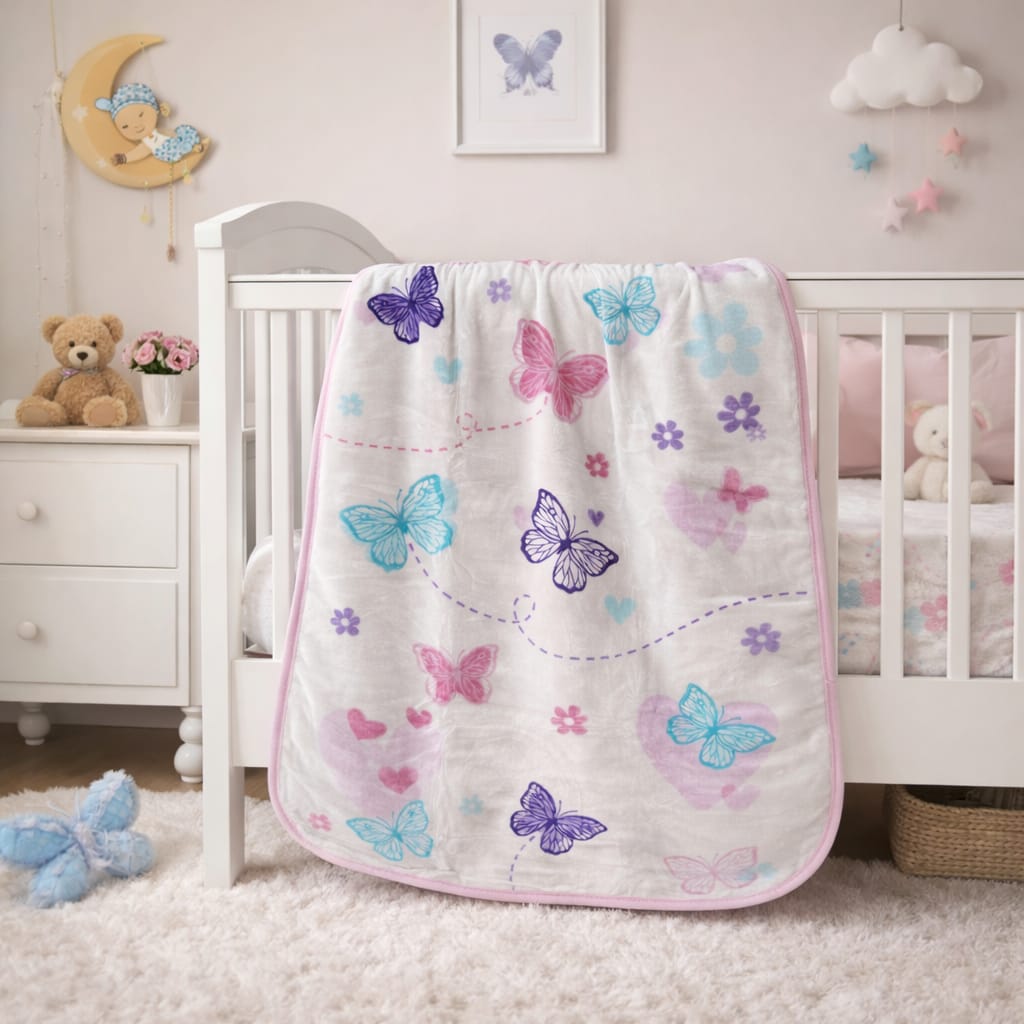 Butterfly Baby Blanket 80 x 110cm
