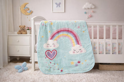 "Follow Your Dreams" Baby Blanket 110 x 140cm